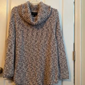 Lane Bryant cowl neck sweater- Gray multi - 18/20